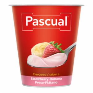 Bandeja De Packs De Vasitos De Yogur Pascual Sabor Fresa Pl Tano