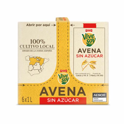 Bebida de Avena Vivesoy sin Azúcar 1 l