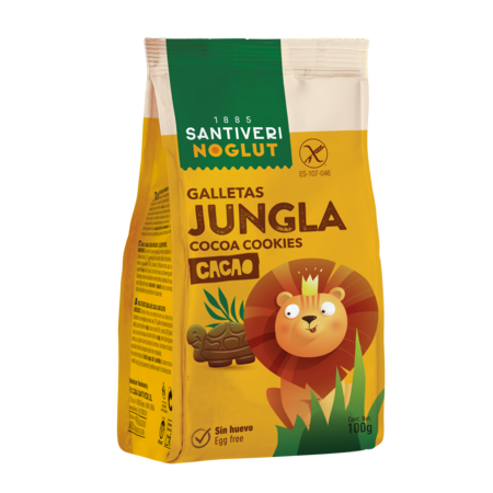 NOGLUT GALLETAS JUNGLA CACAO 100grs