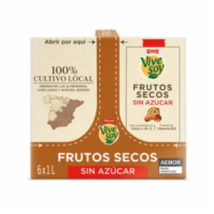Bebida de Frutos Secos Vivesoy sin Azúcar 1 l.1