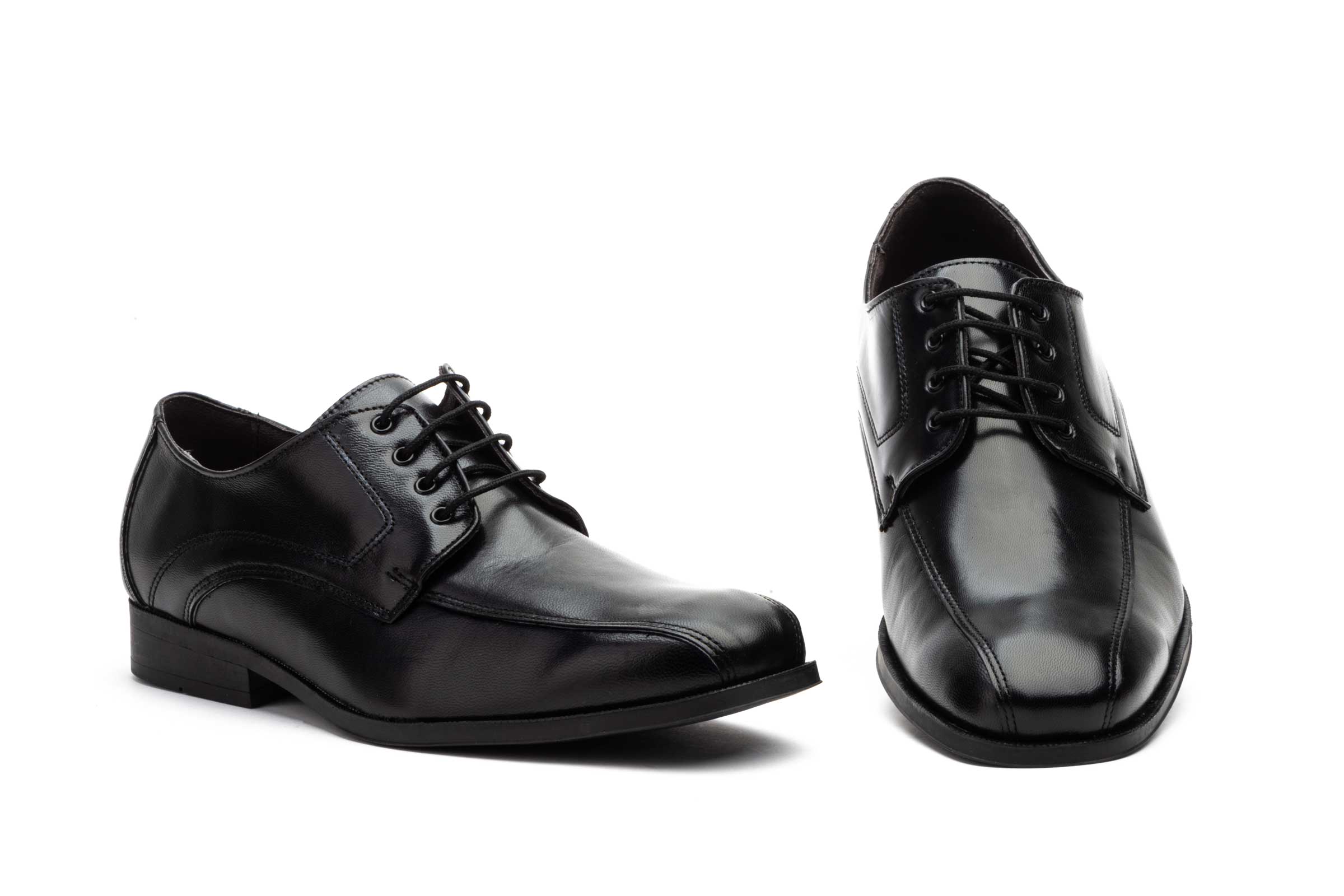 Zapatos Hombre Piel Negro Cordones