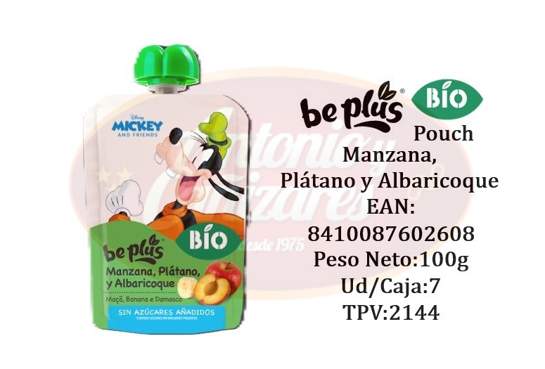 Be Plus Pouch Bio 100g Manzana Pera Albaricoque_2144