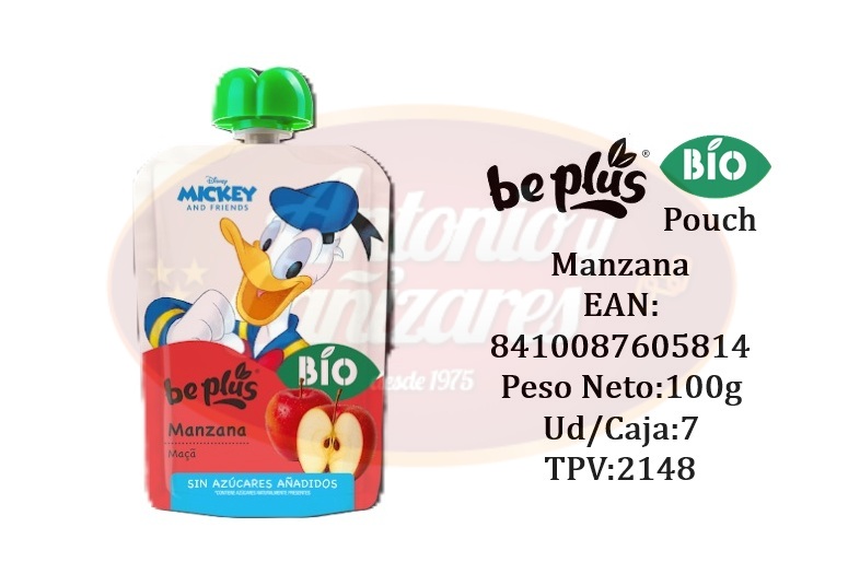 Be Plus Pouch Bio 100g Manzana_2148