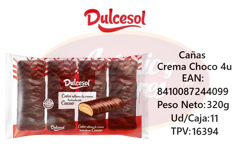 Canas Crema Choco 320g Dulcesol_16394