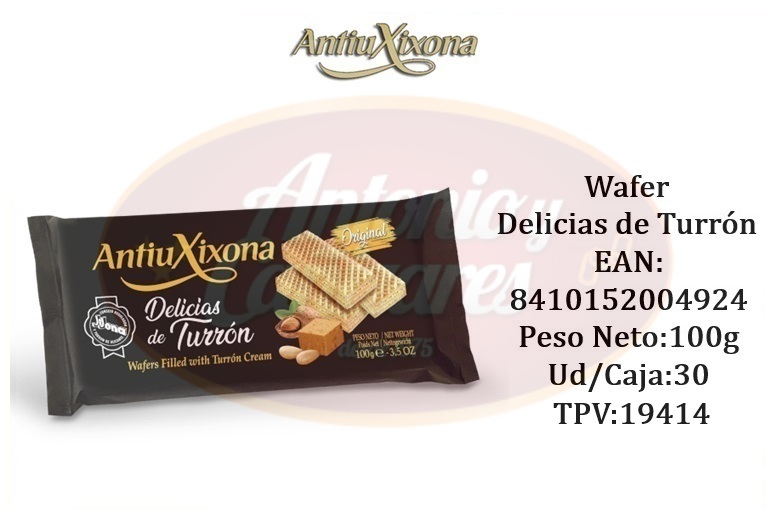 Delicias de turron wafers 100g Antiu Xixona_19414