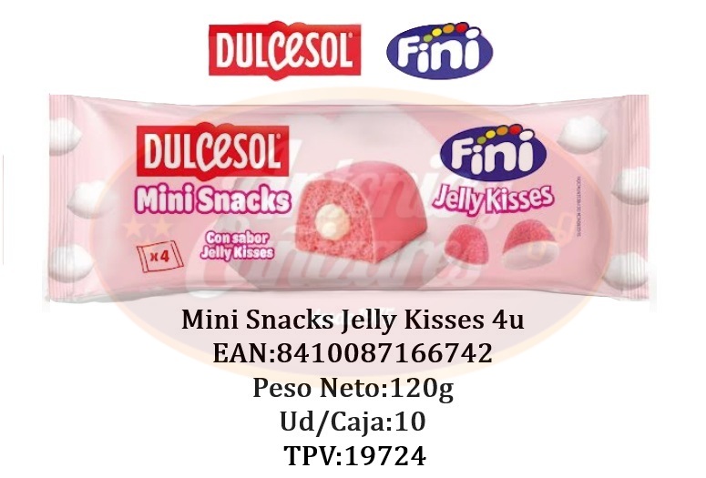 Mini snacks Jelly Kisses 4u 120g Fini_19724